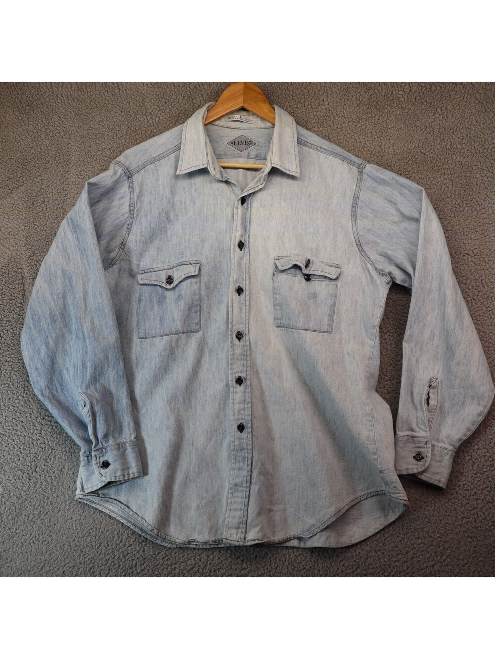 Levi’s Diamond Label Denim Men XL Work shirt XL 80s 90s vtg